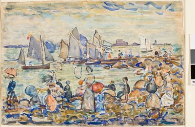 Il porto, St. Malo, Bretagna, 1909 da Maurice Brazil Prendergast